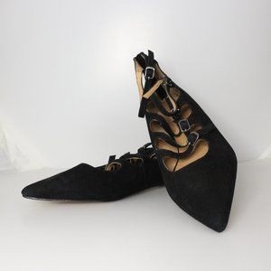 Kali Pointy Toe Flat | Strappy Flats